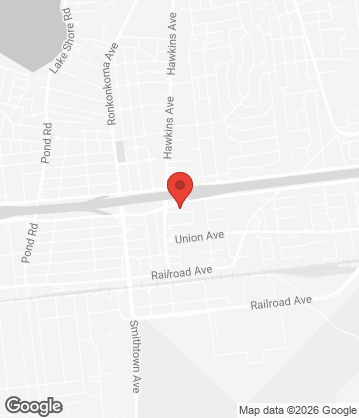 Map of Ronkonkoma - 101 Hawkins Ave, Ronkonkoma, NY, 11779, US